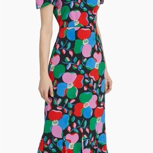 RHODE Lulani Geometric Floral Maxi Dress